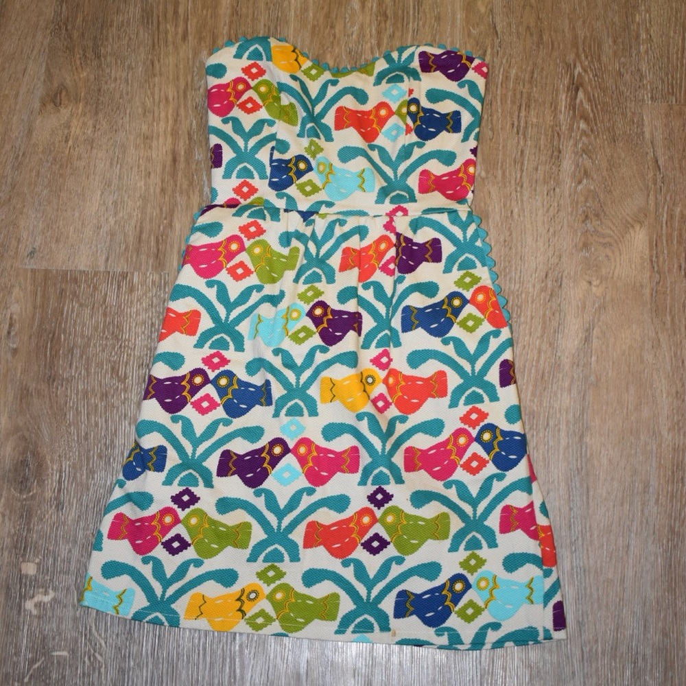 Judith March Lovebird Strapless Dress